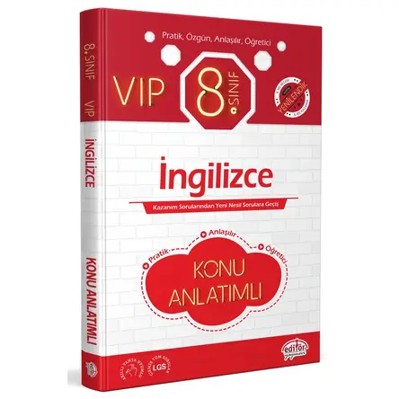 Editör 8. Sınıf VIP İngilizce Konu Anlatımlı