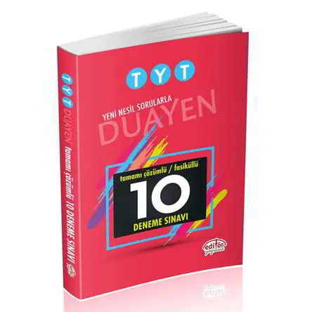 Editör TYT Duayen Çözümlü 10 Fasikül Deneme Sınavı (Kampanyalı)