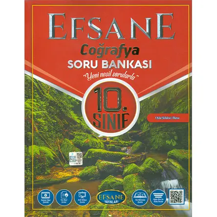 Efsane 2021 10. Sınıf Coğrafya Soru Bankası