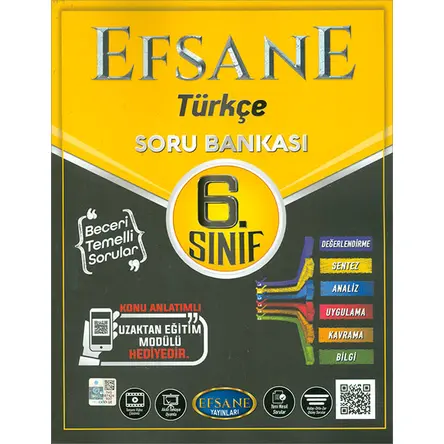 Efsane 2021 6. Sınıf Türkçe Soru Bankası