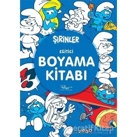 Eğitici Boyama Kitabı - Şirinler - Kolektif - Pogo Çocuk