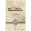 Akademik Kelam Yazıları-1 - Kolektif - Fecr Yayınları