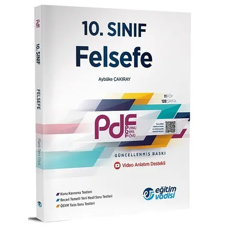 Eğitim Vadisi 10. Sınıf Felsefe PDF Planlı Ders Föyü Konu Anlatımlı