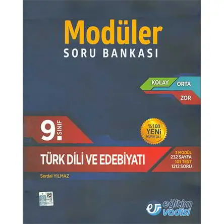 Eğitim Vadisi 9.Sınıf Türk Dili ve Edebiyatı Modüler Soru Bankası