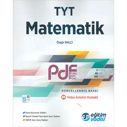 Eğitim Vadisi TYT PDF Matematik Video Anlatım Destekli