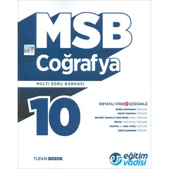 10.Sınıf Coğrafya MSB Multi Soru Bankası Eğitim Vadisi