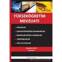 Yükseköğretim Mevzuatı - Alaaddin Şahin - Palme Yayıncılık