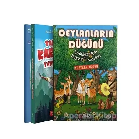 Eğlenceli Çocuk Hikayeleri Seti (3 Kitap Takım) - Mustafa Akgün - Yediveren Çocuk