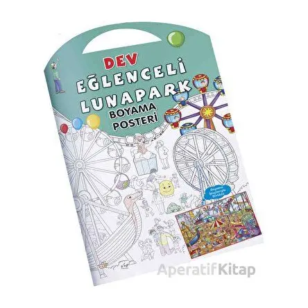 Eğlenceli Lunapark Dev Boyama Posteri - Kolektif - 0-6 Yaş Yayınları