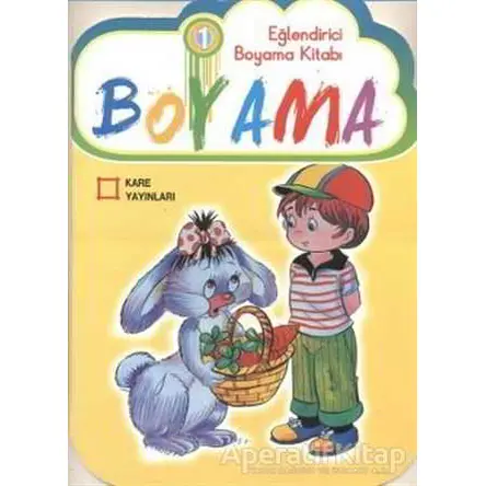 Eğlendirici Çiz - Boya Serisi (6 Kitap) Boyama - Yüksel Akman - Kare Yayınları - Okuma Kitapları