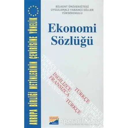 Ekonomi Sözlüğü - Kolektif - Siyasal Kitabevi