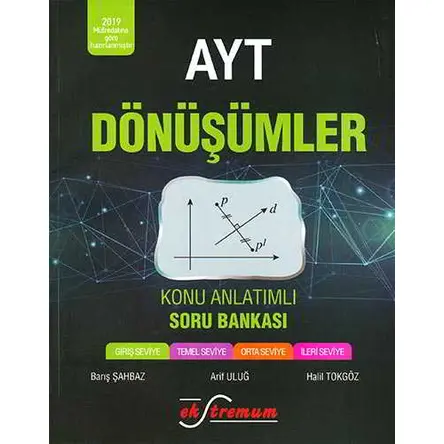 Ekstremum AYT Dönüşümler Konu Anlatımlı Soru Bankası