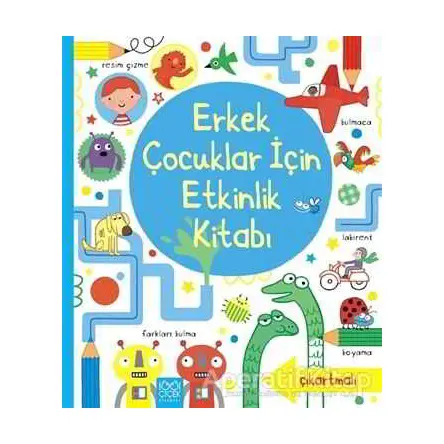 Erkek Çocuklar İçin Etkinlik Kitabı - James Maclaine - 1001 Çiçek Kitaplar