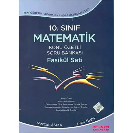 Esen 10.Sınıf Matematik Konu Özeti Soru Bankası Fasikül Seti