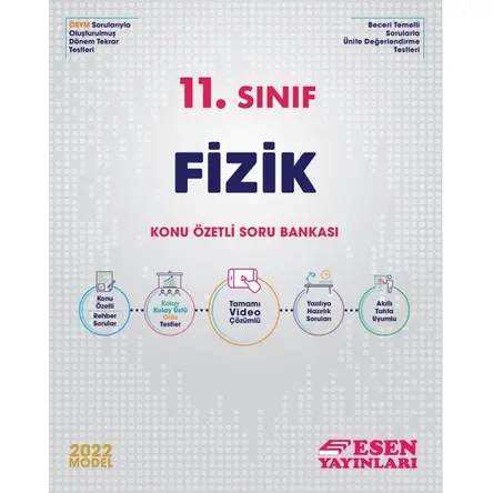 Esen 2022 11. Sınıf Fizik Konu Özetli Soru Bankası