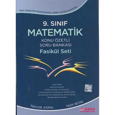 Esen 9.Sınıf Matematik Konu Özetli Soru Bankası Fasikül Seti