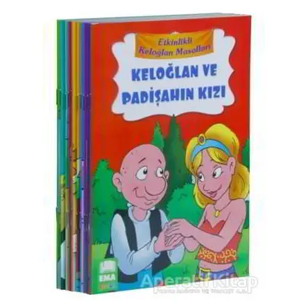 Etkinlikli Keloğlan Masalları Seti - 10 Kitap Takım Küçük Boy - Kolektif - Ema Çocuk