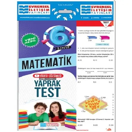 Evrensel İletişim 6.Sınıf Matematik Yeni Nesil Yaprak Test