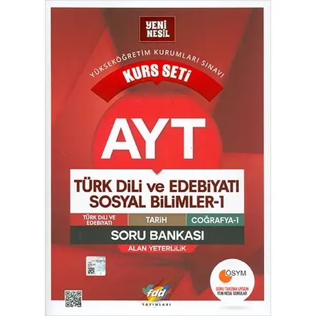 FDD AYT Türk Dili ve Edebiyatı Sosyal Bilimler 1 Kurs Seti Soru Bankası