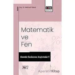 Matematik Ve Fen Alanında Uluslararası Araştırmalar V