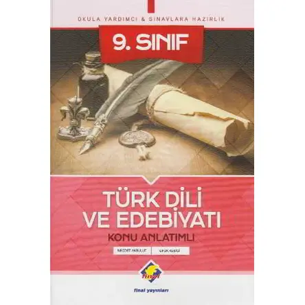 Final 9.Sınıf Türk Dili Ve Edebiyatı Konu Anlatımlı 2017