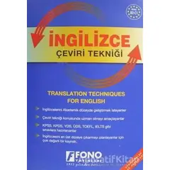 İngilizce Çeviri Tekniği - Birsen Çankaya - Fono Yayınları