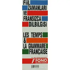 Fransızca Fiil Zamanları ve Dilbilgisi Tablosu - Kolektif - Fono Yayınları
