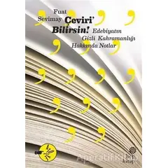 Çeviri’Bilirsin! - Fuat Sevimay - Hep Kitap