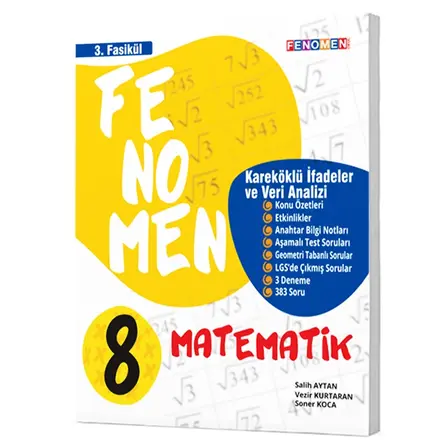 Gama 8. Sınıf Matematik Fenomen Kareköklü İfadeler ve Veri Analizi 3. Fasikül