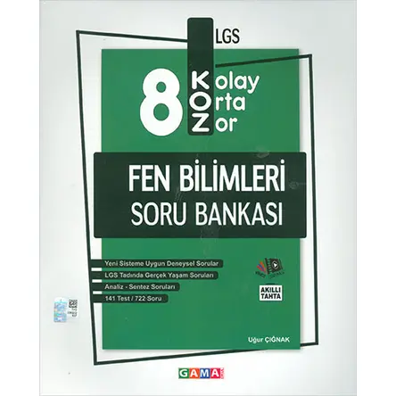 Gama Okul 8.Sınıf LGS Koz Fen Bilimleri Soru Bankası