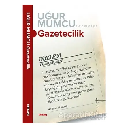 Gazetecilik - Uğur Mumcu - um:ag Yayınları