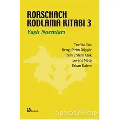 Rorschach Kodlama Kitabı 3 - Yaşlı Normları - Tefika İkiz - Bağlam Yayınları
