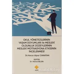 Okul Yöneticilerinin Yaşam Doyumları ile Mesleki Olgunluk Düzeylerinin Mesleki Motivasyona Etkisinin