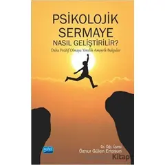 Psikolojik Sermaye Nasıl Geliştirilir? - Öznur Gülen Ertosun - Nobel Akademik Yayıncılık