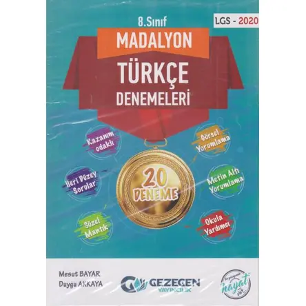 Gezegen 8.Sınıf Madalyon 20 li Türkçe Denemeleri