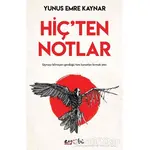 Hiçten Notlar - Yunus Emre Kaynar - Eyobi Yayınları