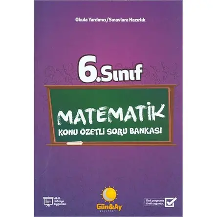 GünAy 6.Sınıf Matematik Konu Özetli Soru Bankası
