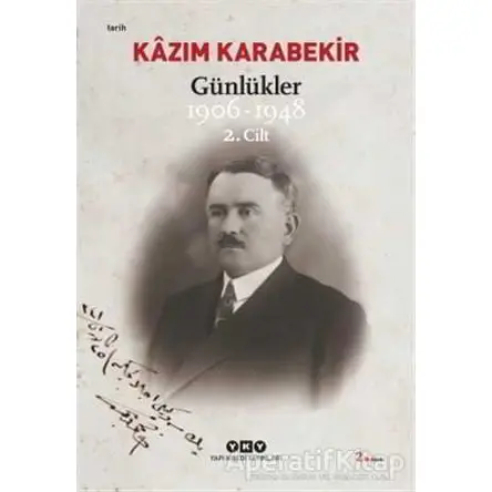 Günlükler ( 1906 - 1948 ) (2 Cilt) - Kazım Karabekir - Yapı Kredi Yayınları