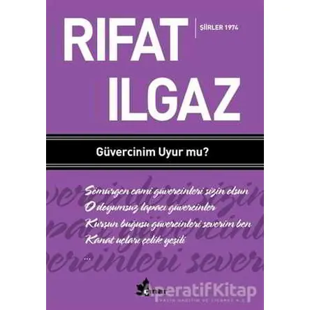 Güvercinim Uyur mu - Şiirler 1974 - Rıfat Ilgaz - Çınar Yayınları