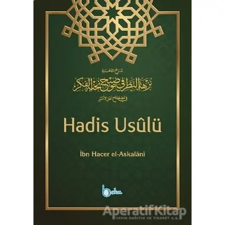 Hadis Usulü - İbn Hacer El-Askalani - Beka Yayınları