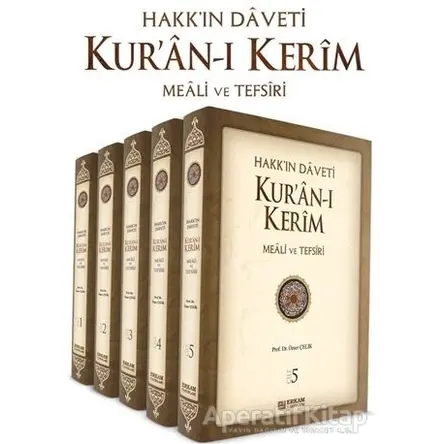 Hakkın Daveti Kuran-ı Kerim Meali ve Tefsiri (5 Cilt Takım) - Ömer Çelik - Erkam Yayınları