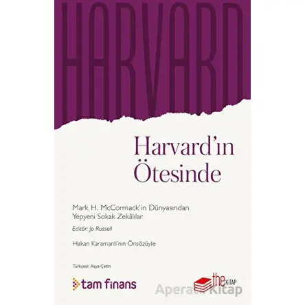 Harvardın Ötesinde - Mark H. McCormack - The Kitap