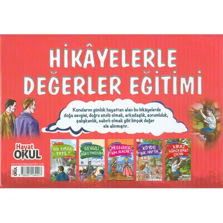 Hikayelerle Değerler Eğitimi Seti (5 Kitap Takım) - İbrahim Ünsal - Hayat Okul Yayınları