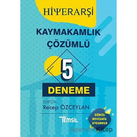 Hiyerarşi Kaymakamlık Tamamı Çözümlü 5 Deneme - Recep Özceylan - Temsil Kitap