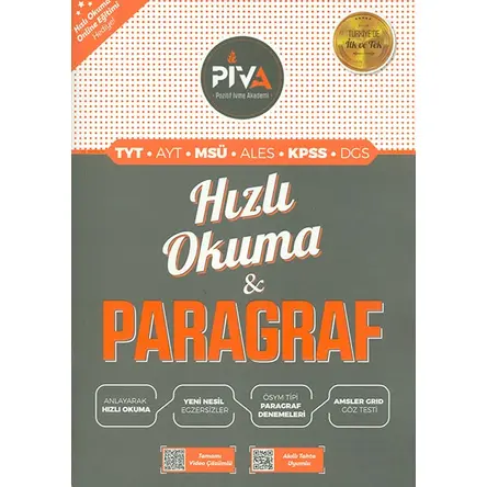 Hızlı Okuma ve Paragraf Piva Yayınları