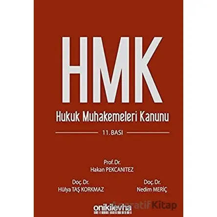 HMK - Hukuk Muhakemeleri Kanunu - Nedim Meriç - On İki Levha Yayınları