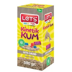 Lets Kinetik Kum 500 gr. Naturel Karton Kutu