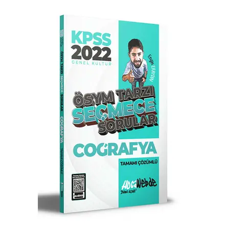 HocaWebde 2022 KPSS Coğrafya ÖSYM Tarzı Seçmece Sorular Tamamı Çözümlü Soru Bankası