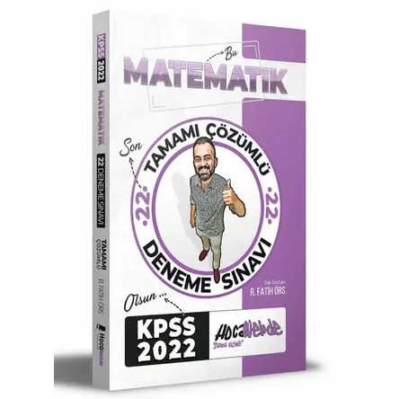 Hocawebde 2022 KPSS Matematik Tamamı Çözümlü 22 Deneme Sınavı