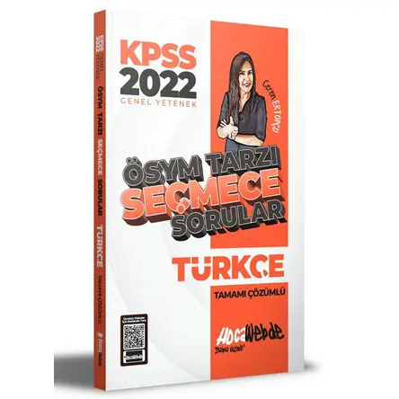 HocaWebde 2022 KPSS Türkçe ÖSYM Tarzı Seçmece Sorular Tamamı Çözümlü Soru Bankası